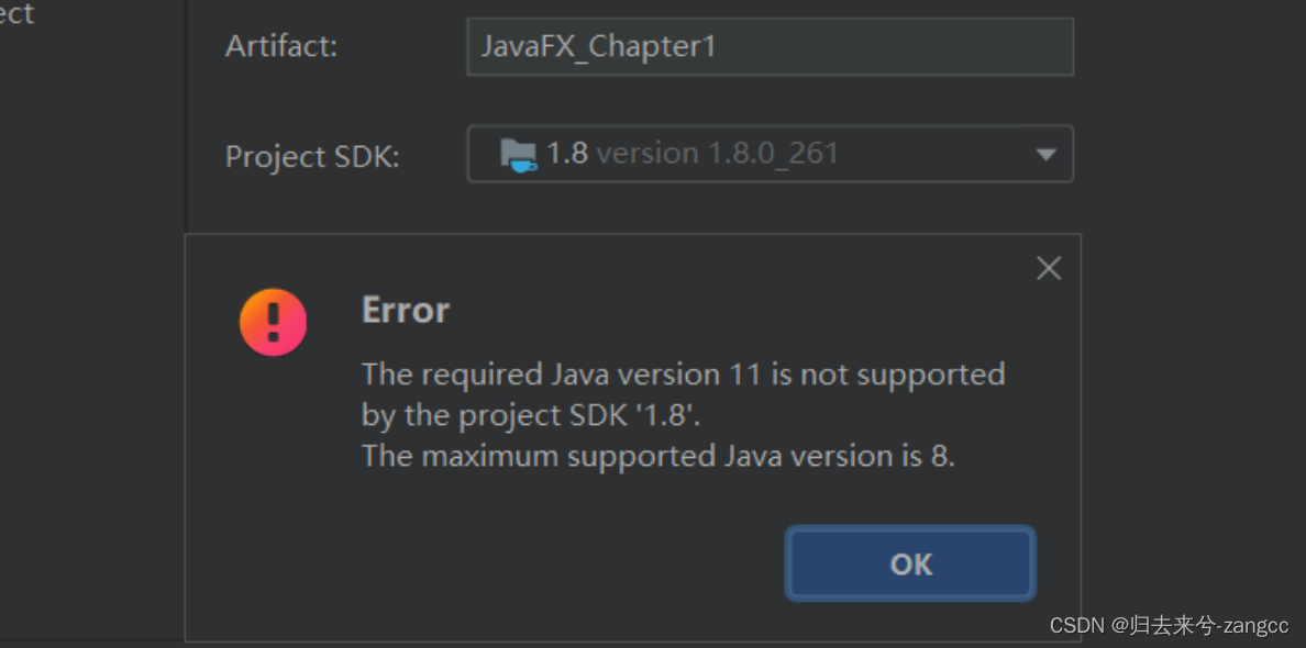 圣诞特辑-解决idea新建报错The required Java version 11 is not supported by the ...