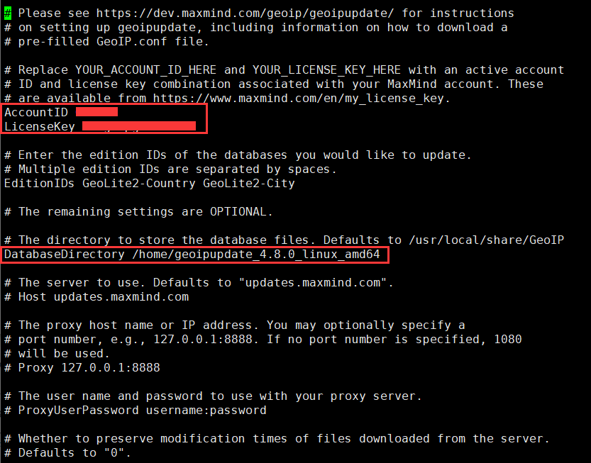 ޸GeoIP.conf