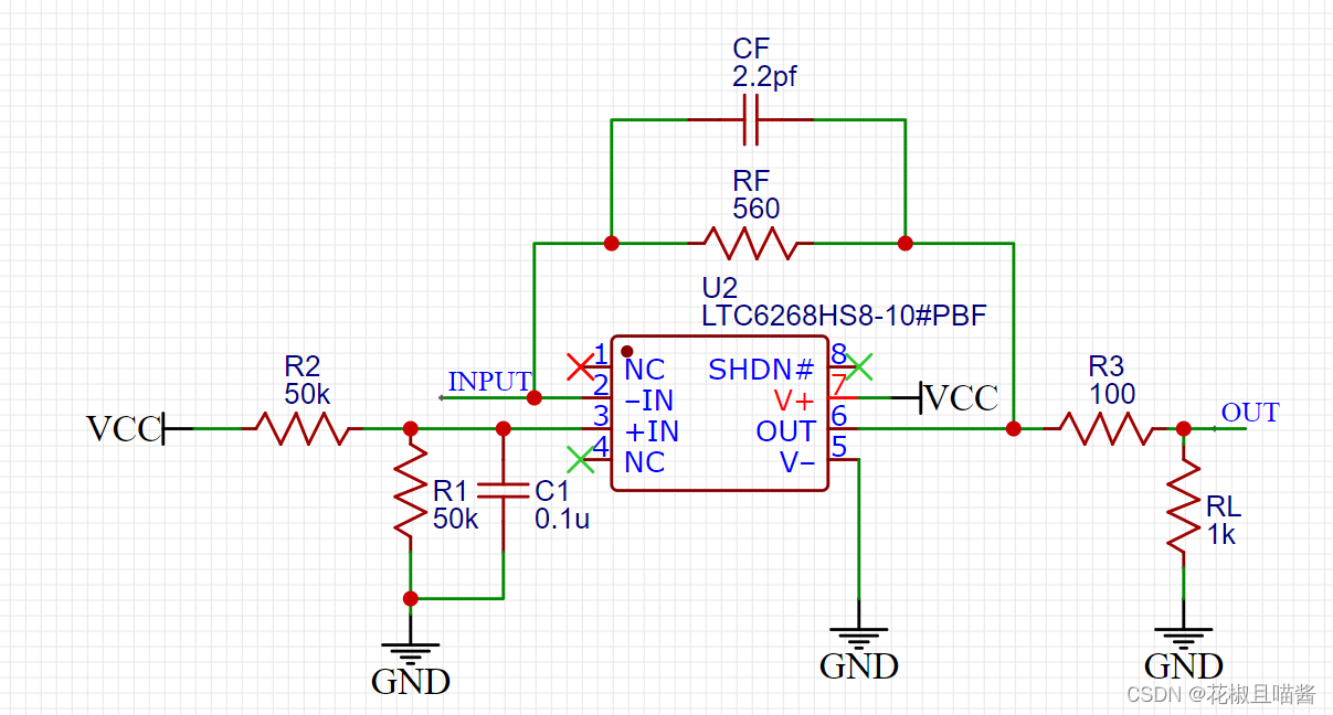 LTC6268-10 4GHz 超低偏置电流 FET 输入运算放大器