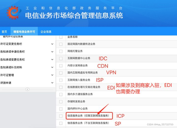 ICP经营许可证省内申请