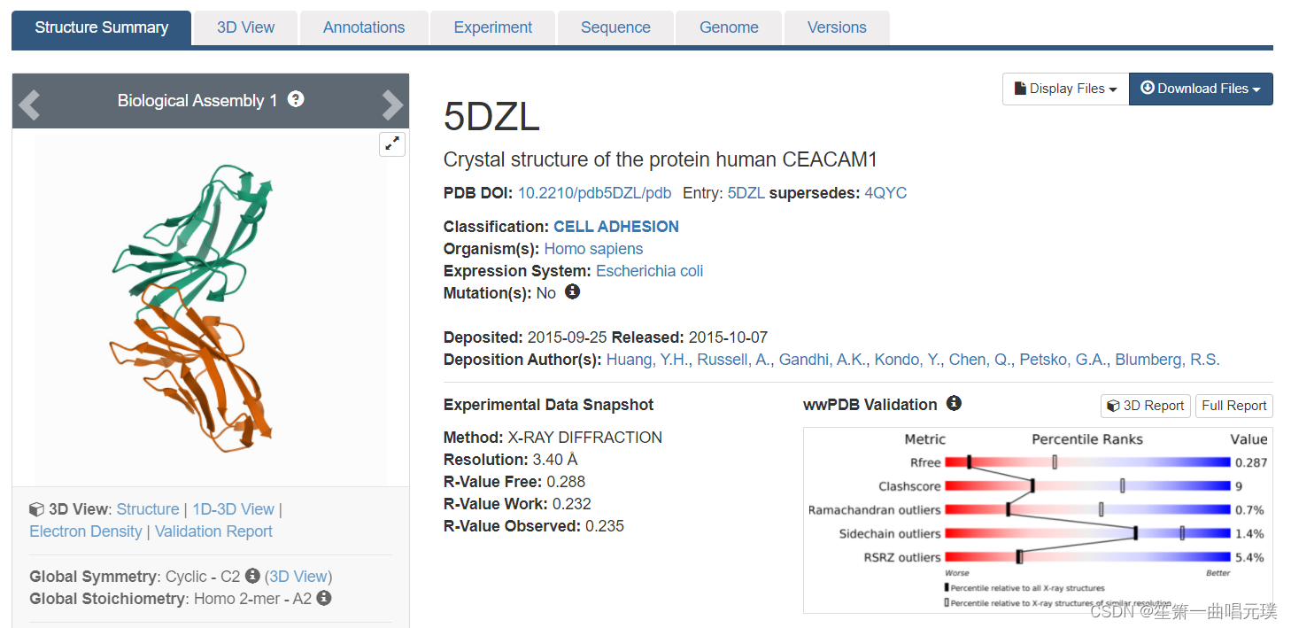 Pdb70 Database NCBI、UniProt、RCSB PDB的部分功能使用(蛋白质晶体结构、蛋白质氨基酸序列、基因序列、序列比对等)_pdb网站怎么用-CSDN博客