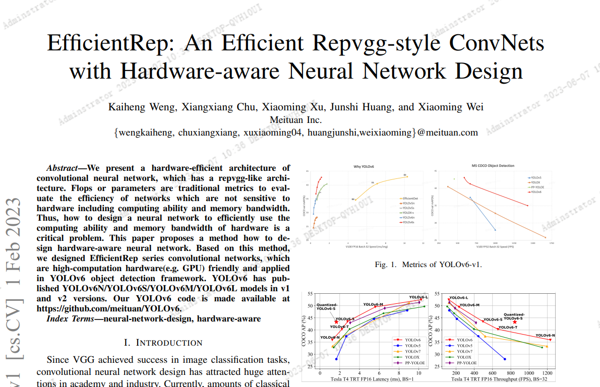 详解YOLOv6.2 Repvgg-style 的高效backbone：EfficientRep