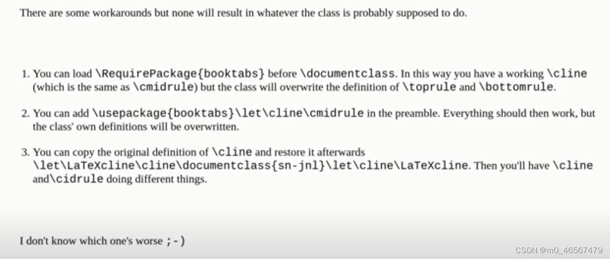 \cline undefined control sequence报错-CSDN博客