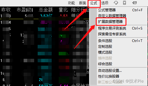 通达信扩展数据管理器详解