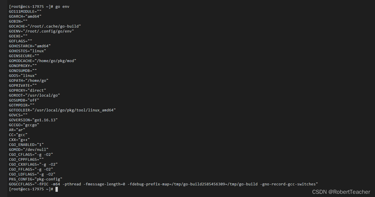 查看go语言配置