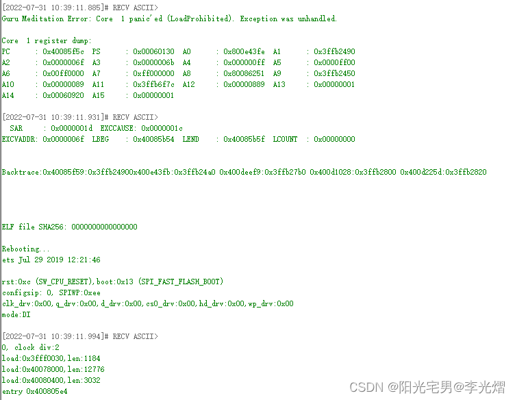 ESP32 Guru Meditation Error Debugging Core 1 Panic Load Prohibited - Arduino+ESP32PlatformIOESP32 Guru Meditation Error_Arduino