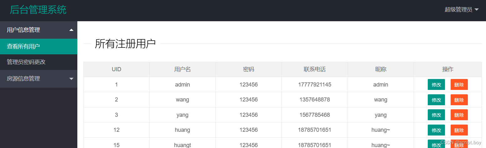 基于Java的房屋租赁系统设计与实现（源码+lun文+数据库）