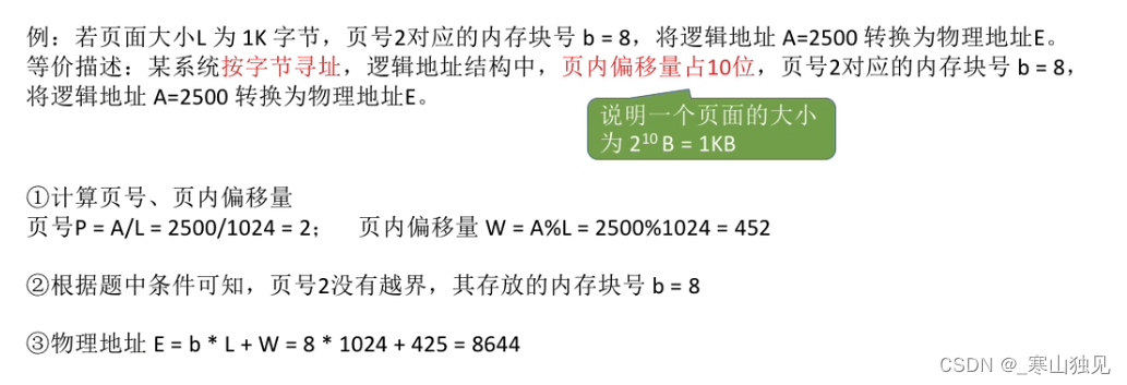 分页存储管理方式