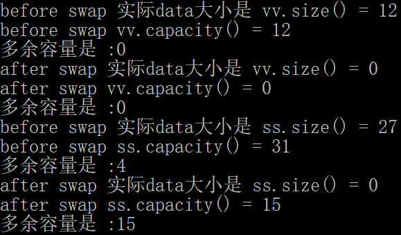 Term17：使用.swap()技巧来去除容器中多余的容量