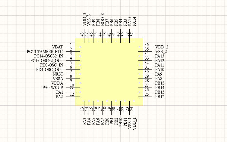 altiumdesigner绘制stm32f103c8t6最小系统电路原理图