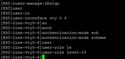 h3c路由器telnet配置命令_华三路由器telnet配置