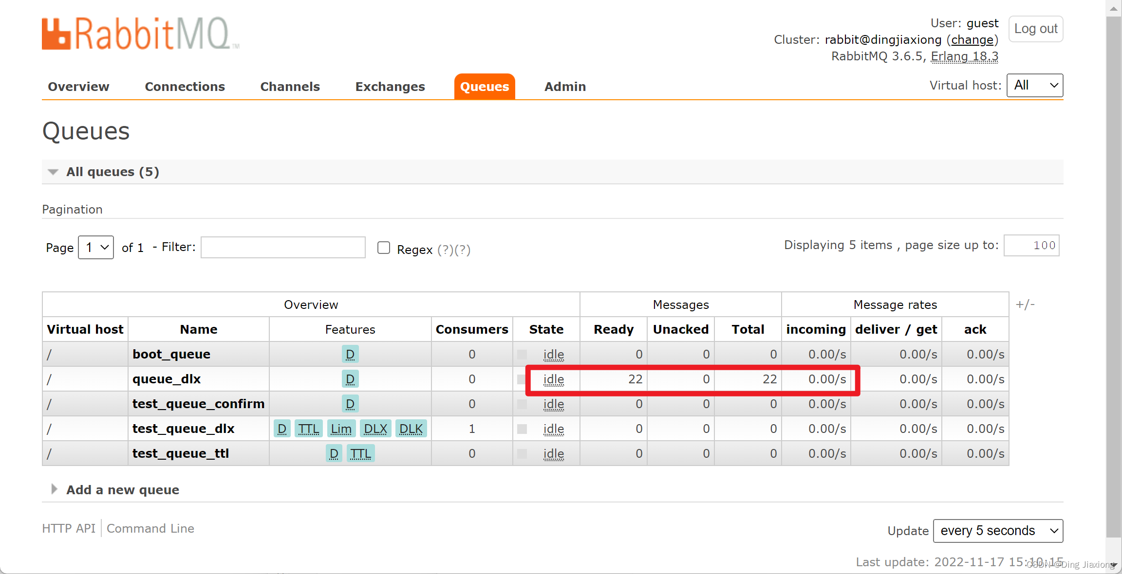 RabbitMQ 第二天 高级 7 RabbitMQ 高级特性 7.5 死信队列