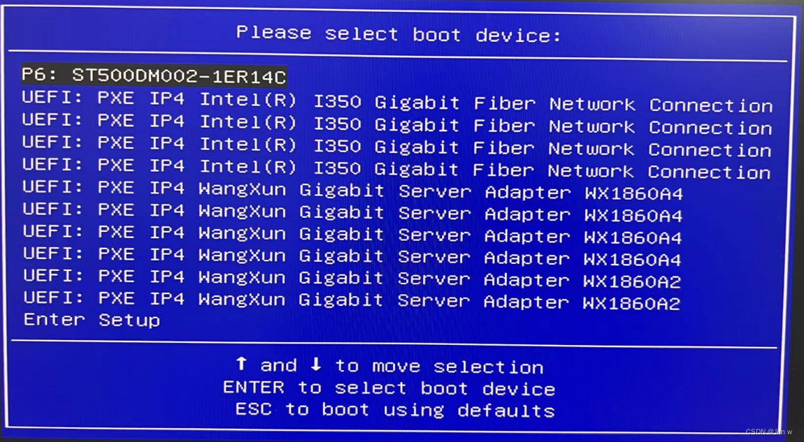 I350网卡烧录oprom，通过UEFI PXE引导方案