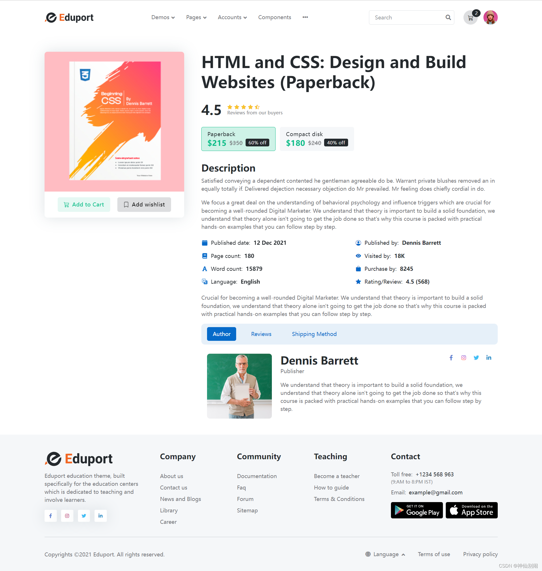 基于 Bootstrap 5 的教育和课程主题 HTML 网站模板_98个bootstrap5模板.rar-CSDN博客