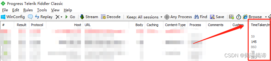 fiddler View response time - Programmer Sought