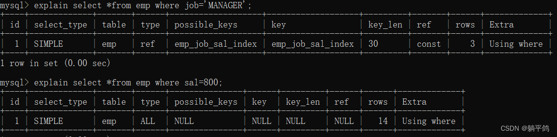Mysql进阶之索引与视图和三大范式