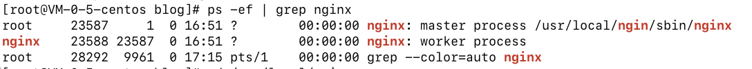 Linux下启动和关闭nginx命令