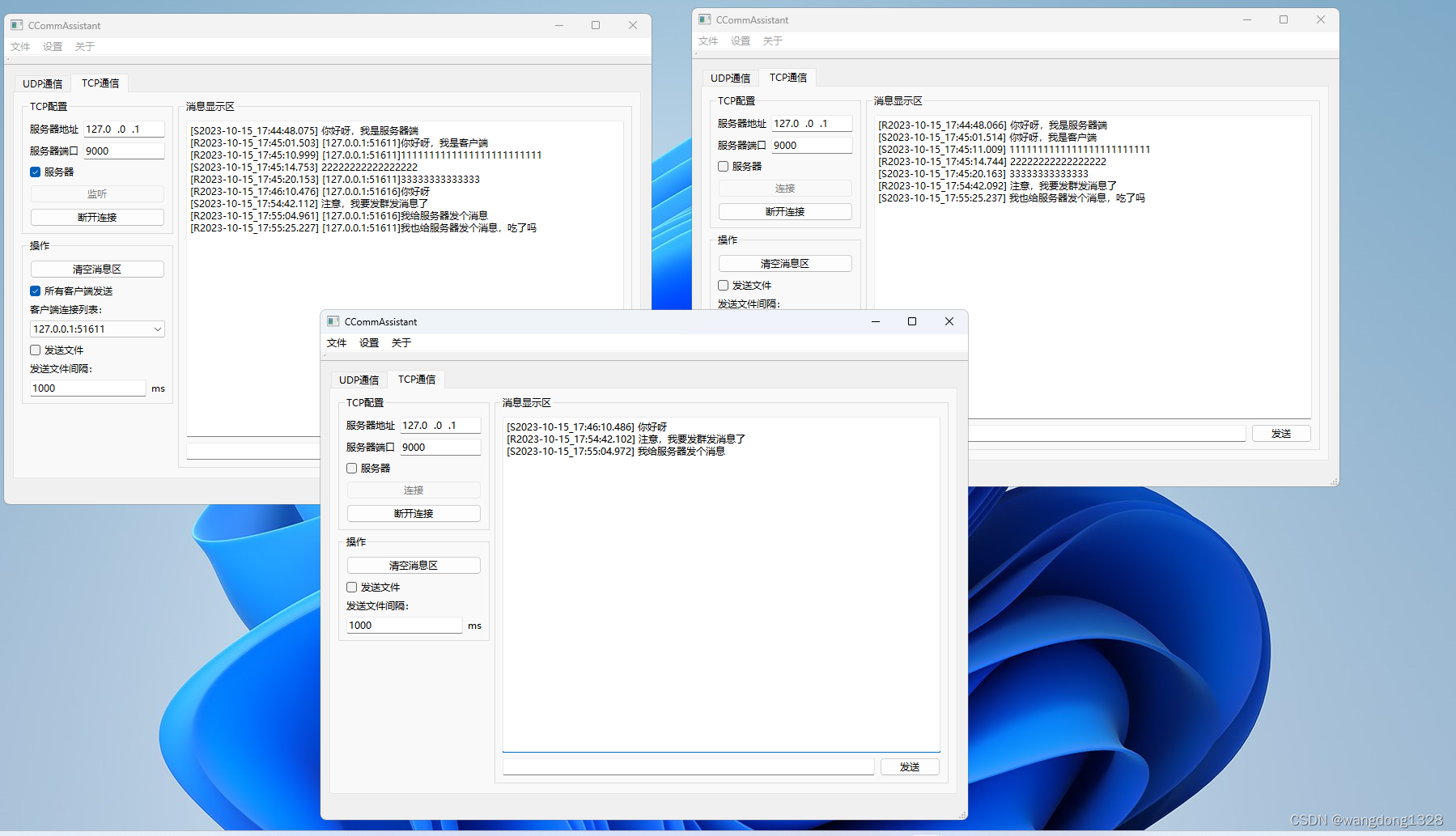 Qt6开发的网络通信工具(支持TCP和UDP)