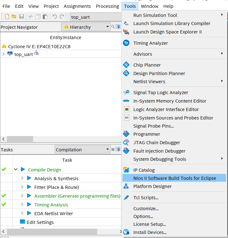 Quartus II和NIOS固化程序_quartus怎么把elf文件固化CSDN博客