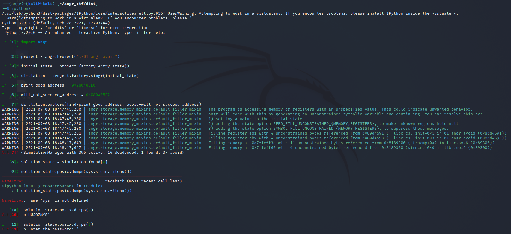 Angr 01 avoid 忽略的条件