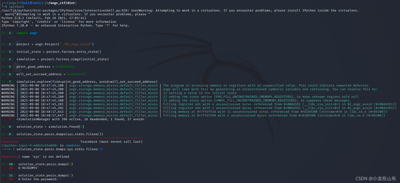 Angr 01 avoid 忽略的条件