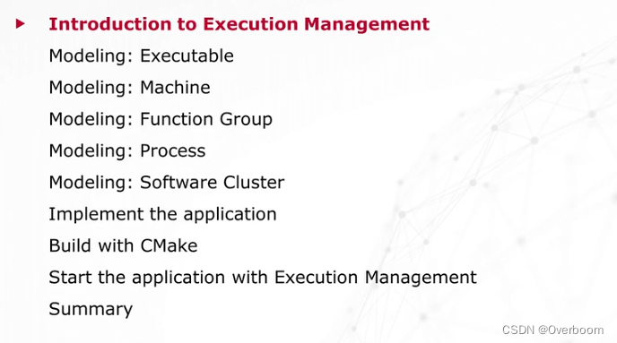 [MICROSAR Adaptive] --- Execution Management