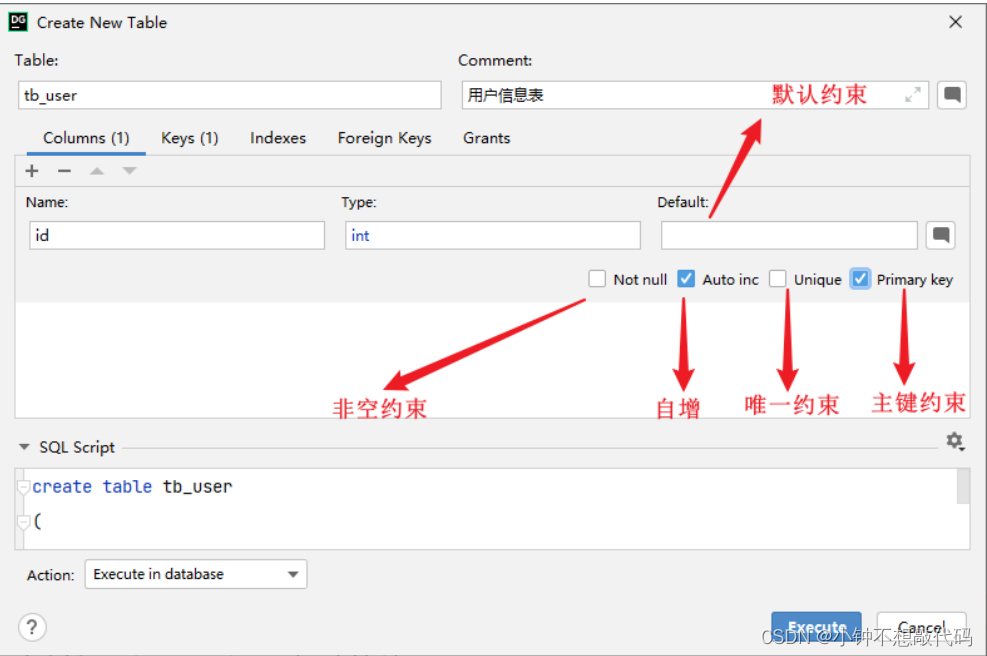 MySql数据库约束