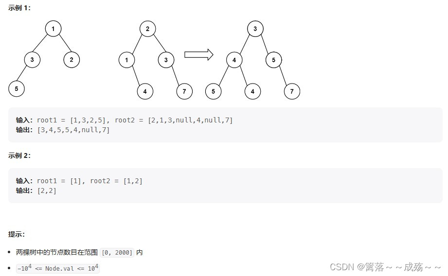 LeetCode刷题——617. 合并二叉树