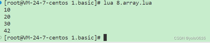 八、Lua数组和迭代器