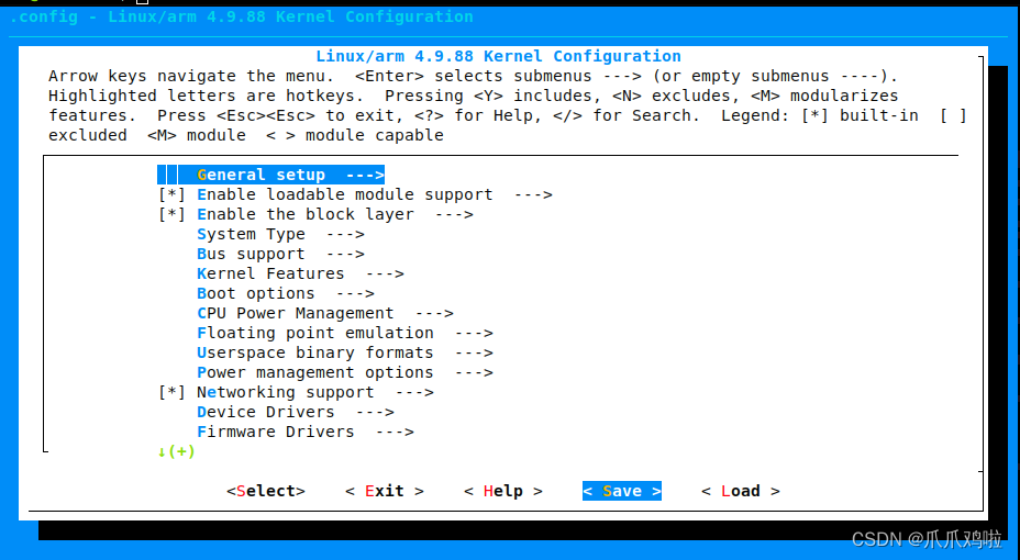 ERROR Kernel configuration is invalid.include/generated/autoconf.h or