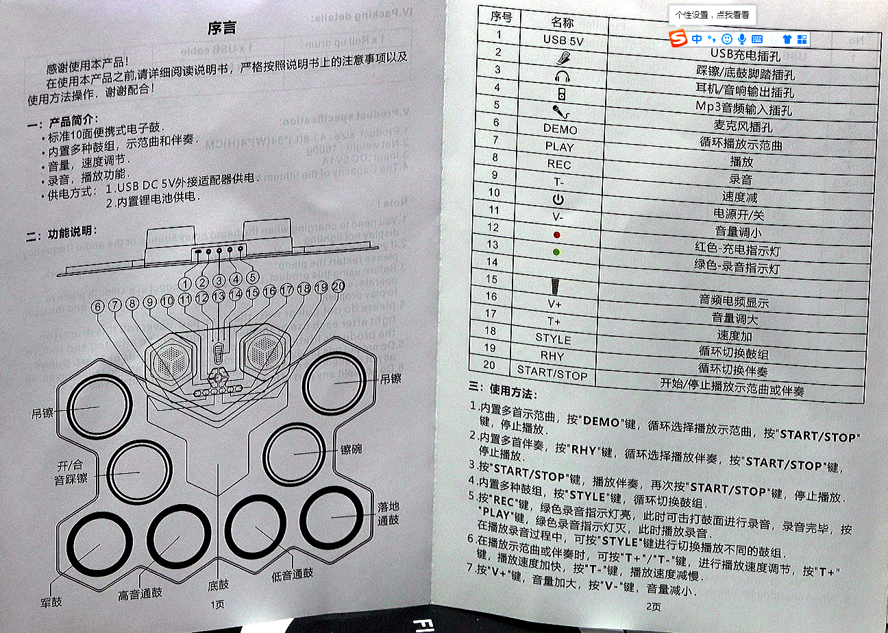 ▲ 图1.2 使用说明书内容