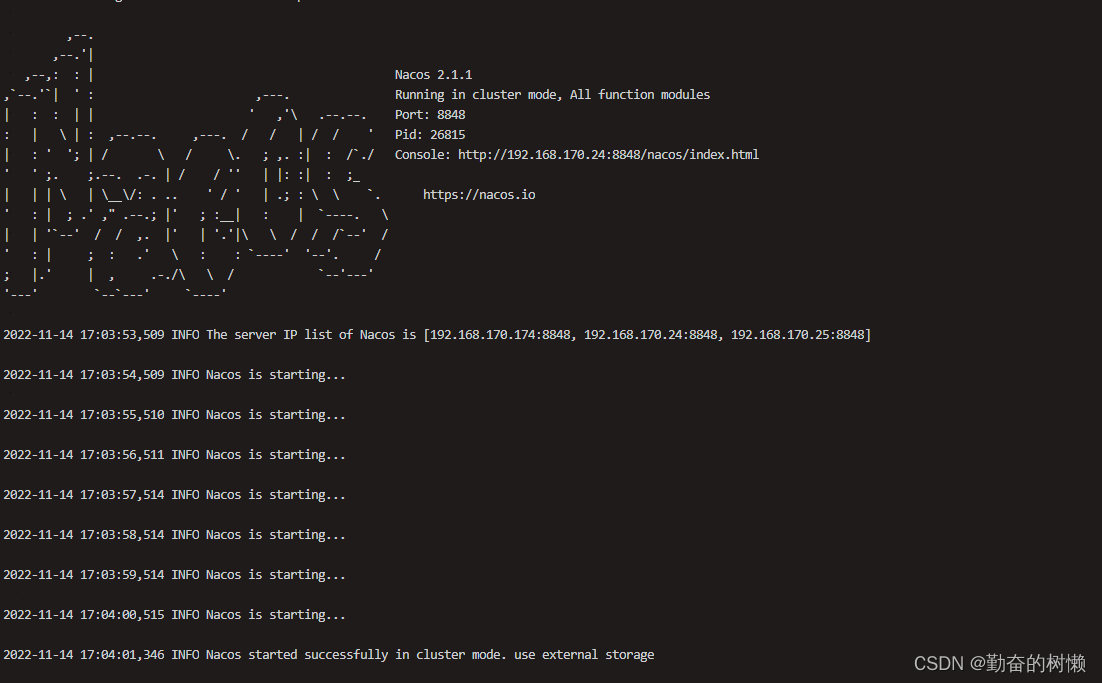 nacos启动失败问题解决 error creating bean with name asyncnotifyservice CSDN博客