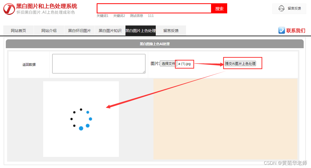 基于Springboot+百度AI人工智能黑白图片智能彩色处理系统设计与实现插图4