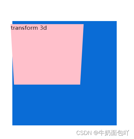 La representación de una rotación negativa de 30° en 3D alrededor del eje x