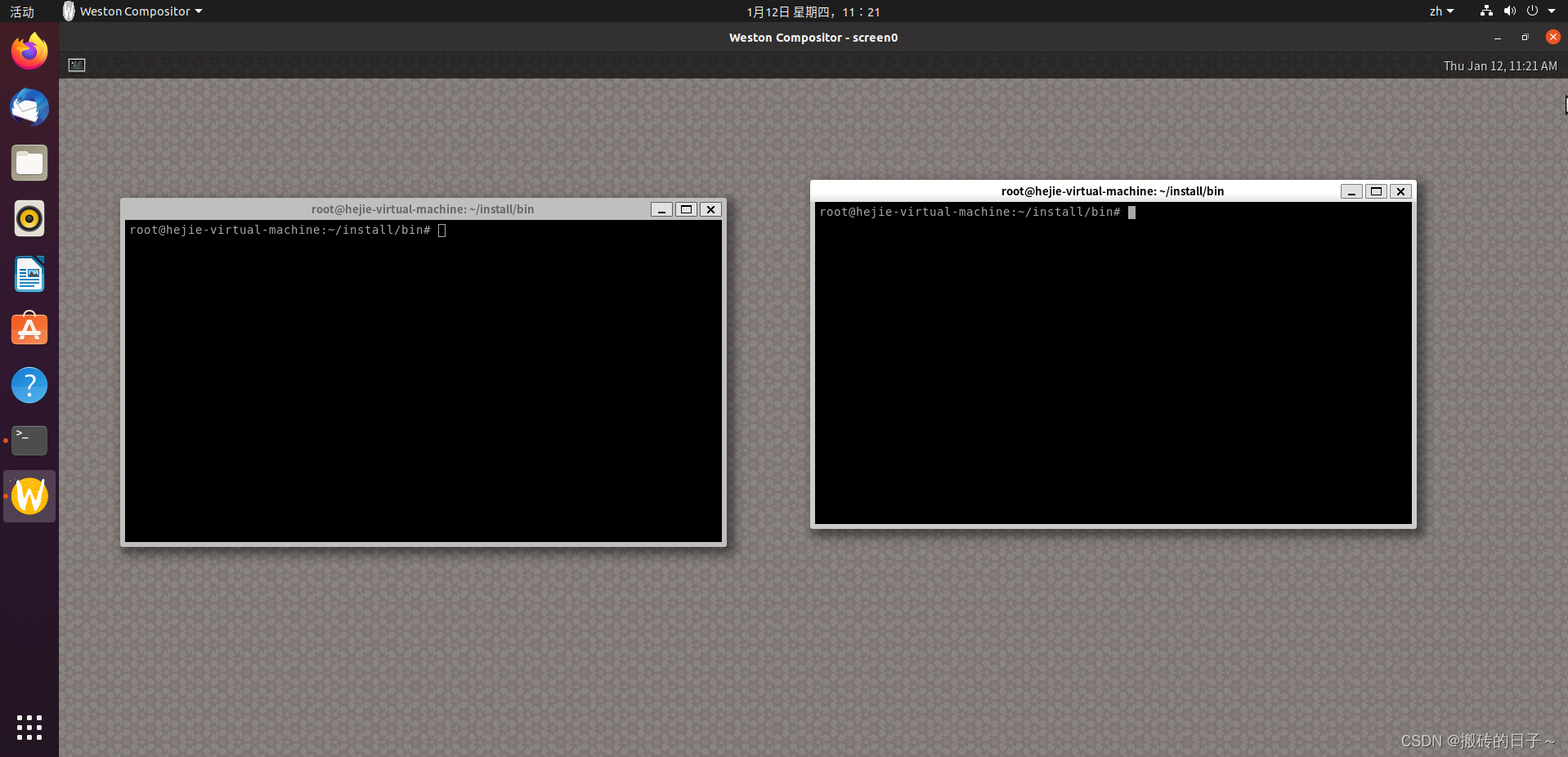 Ubuntu 20.04 X86成功编译运行wayland、wayland-protocols、weston,亲测有效，踩了很多坑，完美解决。