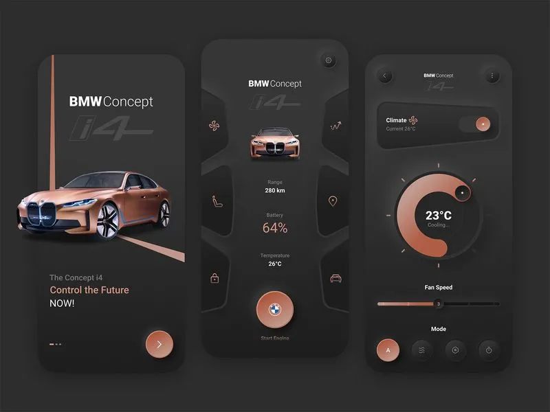 BMW Smart App Design by Berkan