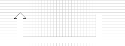 Visio自制直角箭头