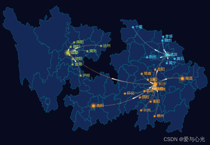 Echarts构建指定省份的地图