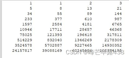 斐波那契数列（Fibonacci）
