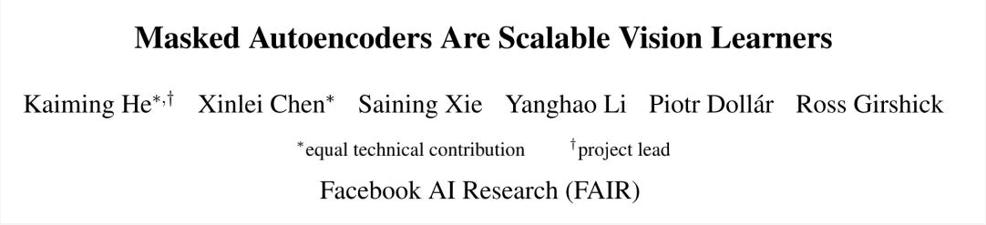 【论文笔记】Masked Autoencoders Are Scalable Vision Learners-CSDN博客