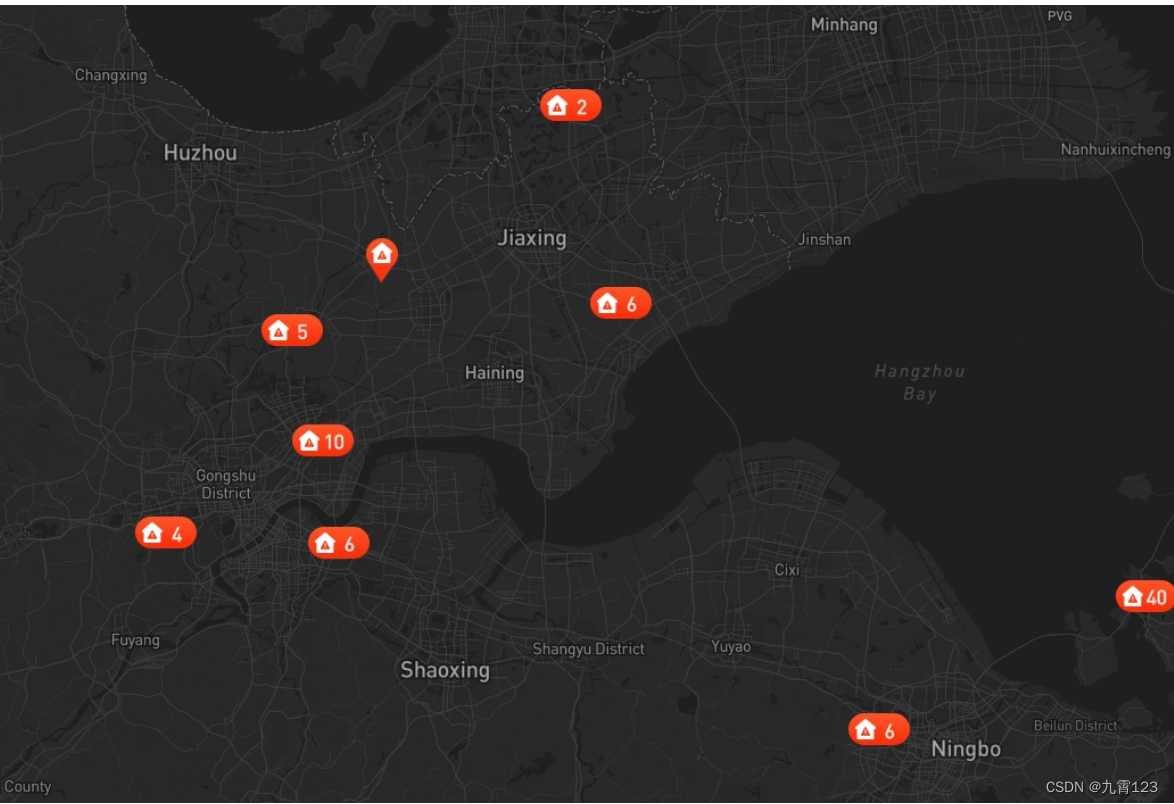 mapBox地图第一个案例和聚合图标自定义