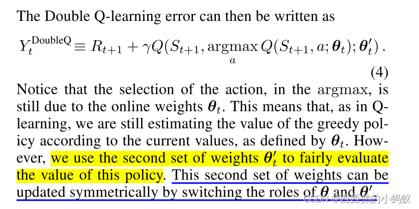 Deep Reinforcement Learning with Double Q-learning（double DQN）