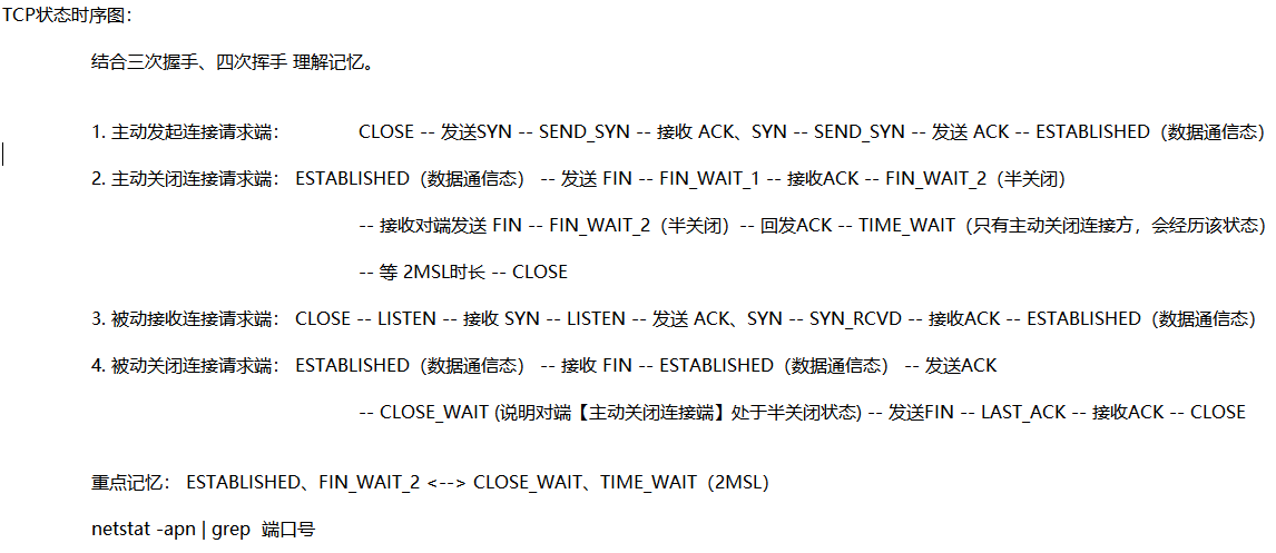 TCP协议二：TCP状态转换（重要）