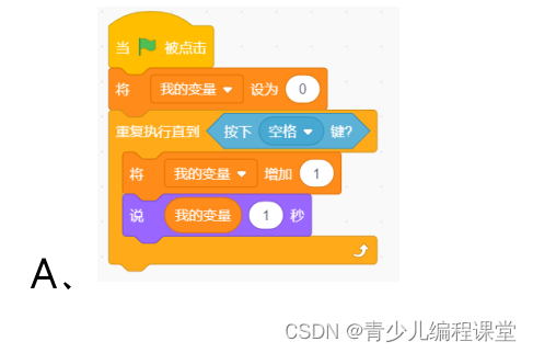 全国青少年信息素养大赛图形化编程初赛·模拟一卷，含答案解析