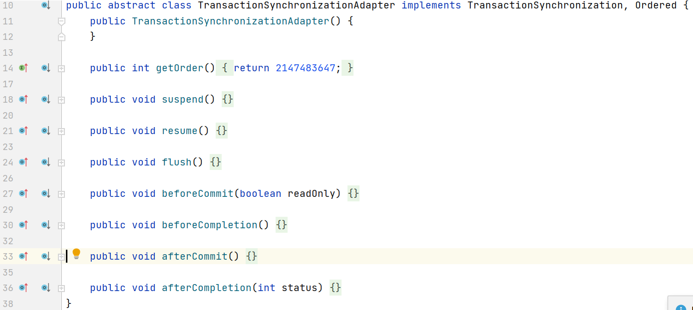 TransactionSynchronizationAdapter