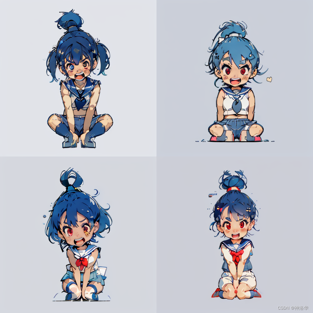 a one character girl. game gacha club, anime, chibi,, Stable Diffusion