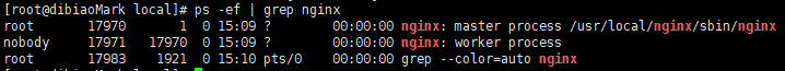 ps -ef | grep nginx