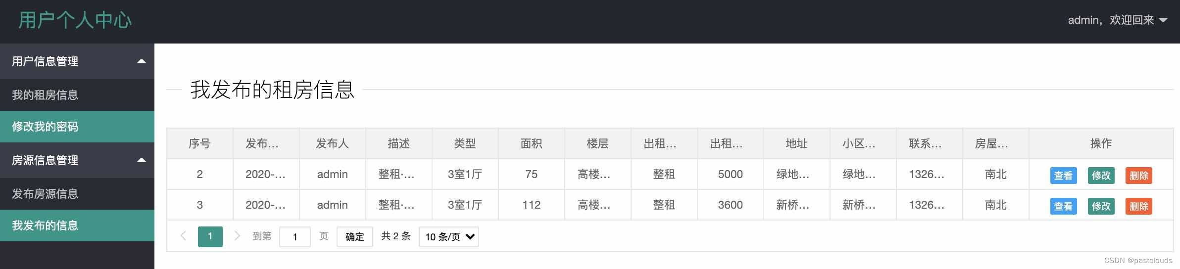 Java项目:房屋租赁系统(java+SSM+Layui+JSP+mysql)