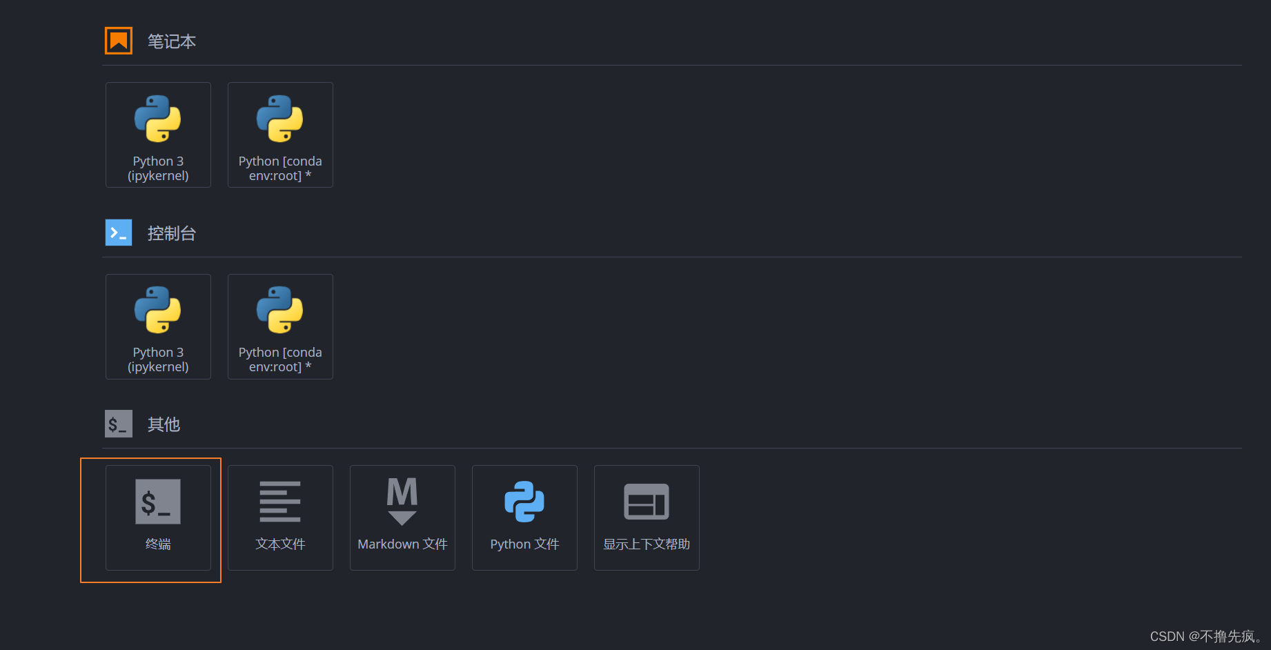 jupyter lab内终端从sh变为bin/bash（切换conda操作）_jupyter lab terminal bashCSDN博客