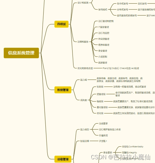 《信息系统项目管理师教程（第4版）》第4章 信息系统管理